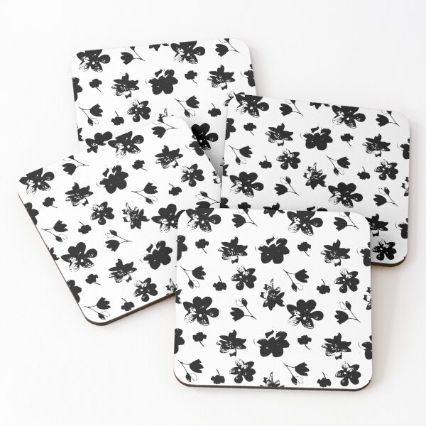Item preview, Black floral seamless pattern background  designed and sold by Jayjaynaenae.
