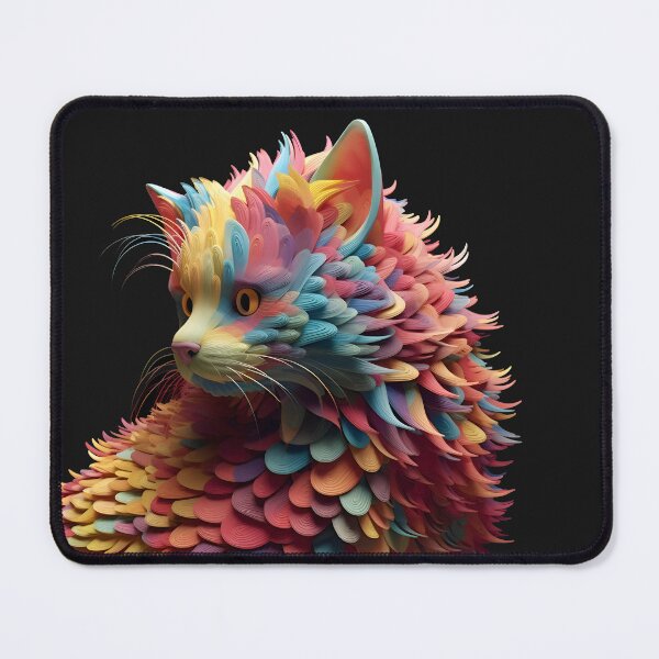 Item preview, multicolored scaly cat designed and sold by Banna Baber.