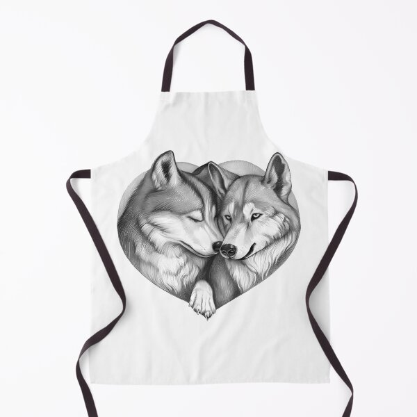 Item preview, Couple Wolf Heart designed and sold by GiftsForCouples.