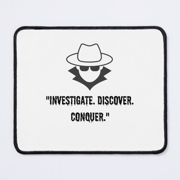 Item preview, Investigate. Discover. Conquer. Detective. Agent. designed and sold by DizzyShirts1.