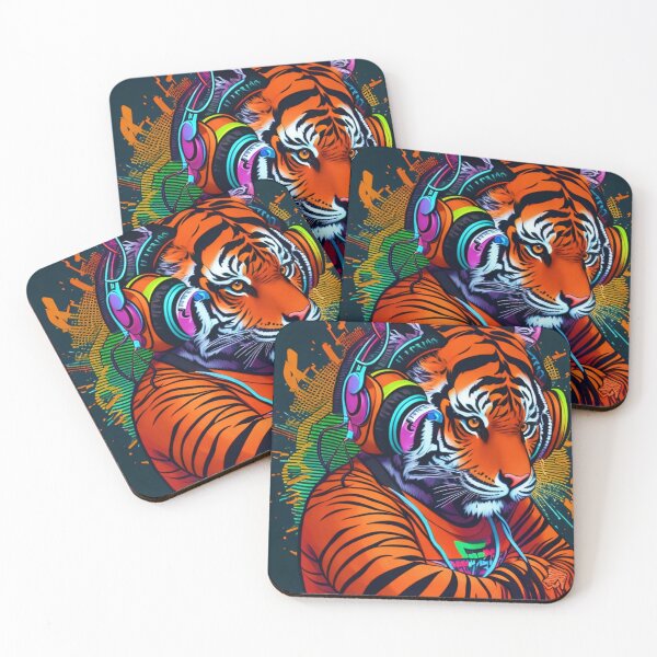 Item preview, cool music tiger designed and sold by Venezuelaaaaa.
