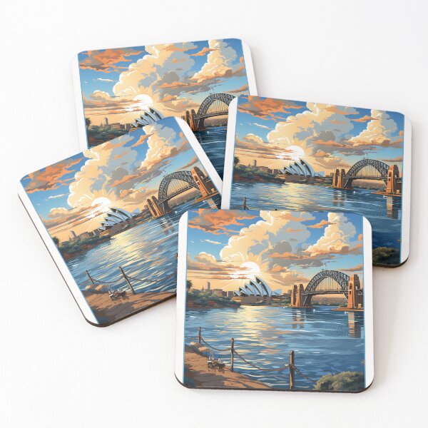Item preview, Sydney travel print Australia, Sydney print, Sydney poster, Australia print, Wedding gift, Birthday present Wall Art designed and sold by Designbuddies.