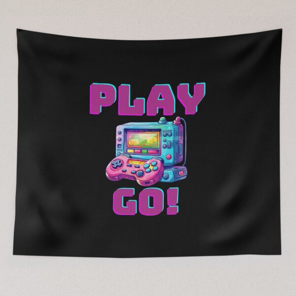 Item preview, PLAY GO! Vintage-inspired Graphic Design of an Old Console with Controller designed and sold by ImaginativeImps.