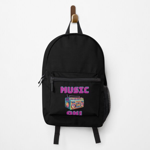 Item preview, MUSIC ON! Retro and Vintage-inspired Graphic Design of an Old Radio designed and sold by ImaginativeImps.