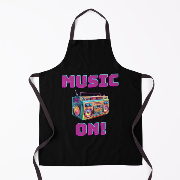 Item preview, MUSIC ON! Retro and Vintage-inspired Graphic Design of an Old Radio designed and sold by ImaginativeImps.