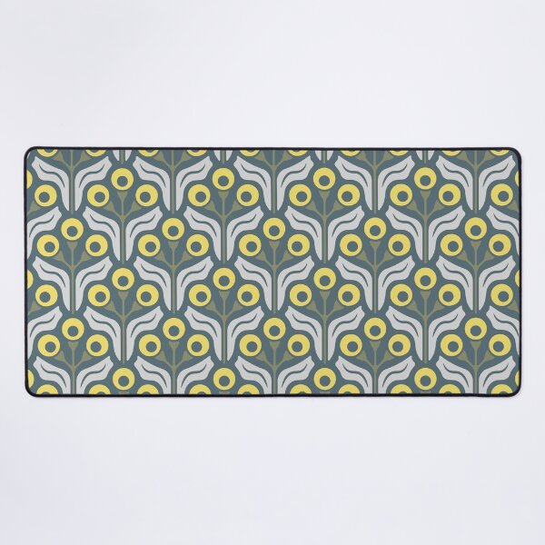 Item preview, KF 0041 F - Retro Vintage Flowers Minimalist 70s Modern Geometric Floral Pattern designed and sold by KhakiFinch.