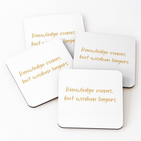 Item preview, Tennyson's Insight - 'Knowledge comes, but wisdom lingers' Design designed and sold by wordartistry.