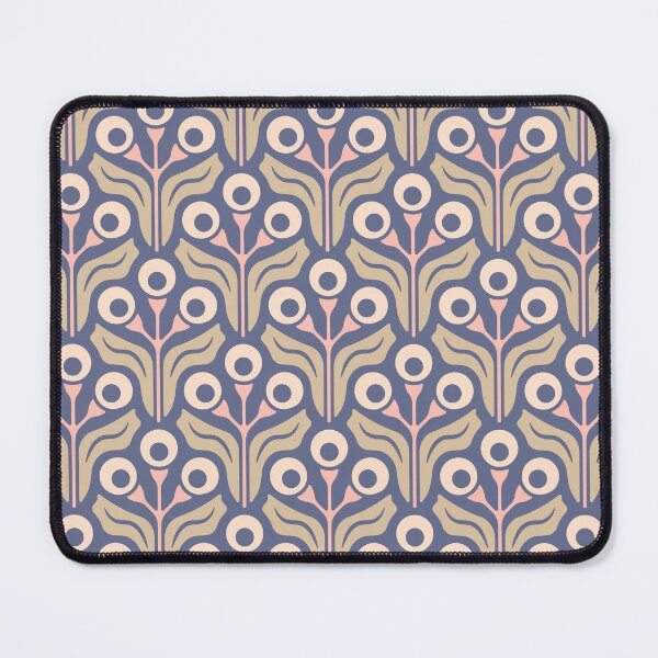 Item preview, KF 0041 H - Retro Vintage Flowers Minimalist 70s Modern Geometric Floral Pattern designed and sold by KhakiFinch.