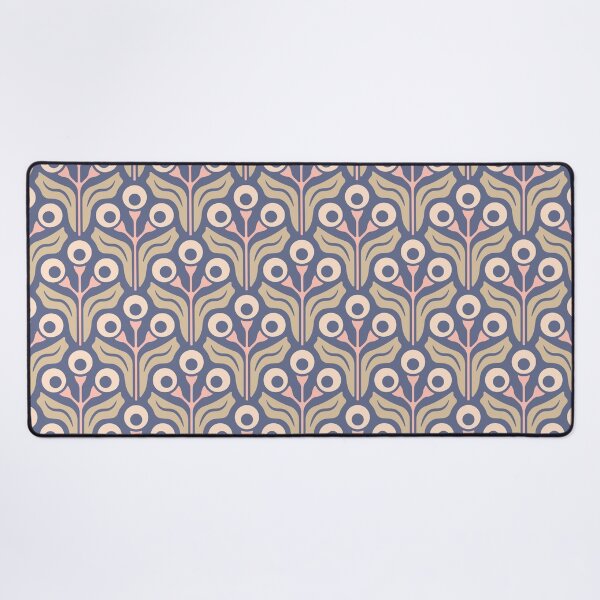 Item preview, KF 0041 H - Retro Vintage Flowers Minimalist 70s Modern Geometric Floral Pattern designed and sold by KhakiFinch.