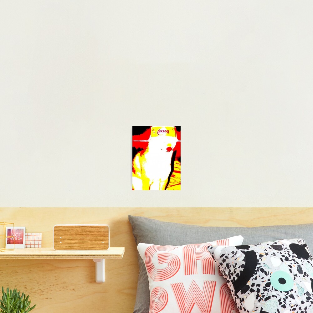 "Becel dog deep fried meme" Photographic Print by Dontaskmuch Redbubble