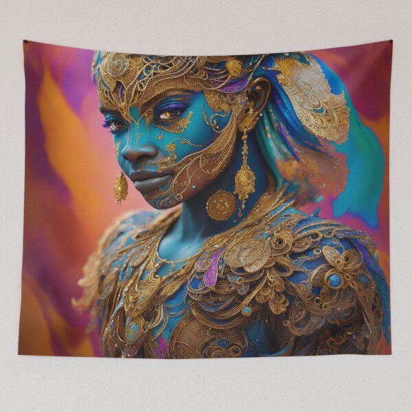 Item preview, African Queen of Colors Side View Portrait designed and sold by allhistory.