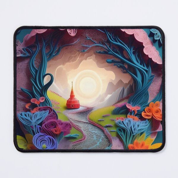 Item preview, Mystical Dimensions: Multidimensional Paper Cut in a Magical Realm designed and sold by Ceemko's Vintage Corner.