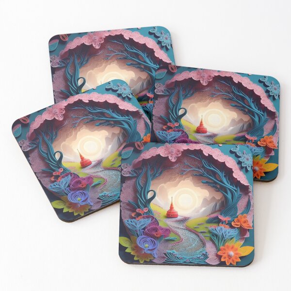 Item preview, Mystical Dimensions: Multidimensional Paper Cut in a Magical Realm designed and sold by Ceemko's Vintage Corner.