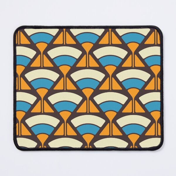 Item preview, KF 0042 D - Retro Vintage Flowers Minimalist 70s Modern Geometric Floral Pattern designed and sold by KhakiFinch.