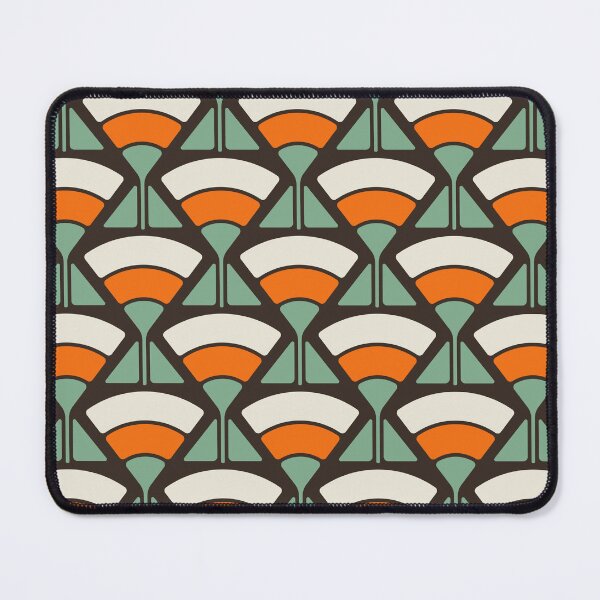 Item preview, KF 0042 F - Retro Vintage Flowers Minimalist 70s Modern Geometric Floral Pattern designed and sold by KhakiFinch.