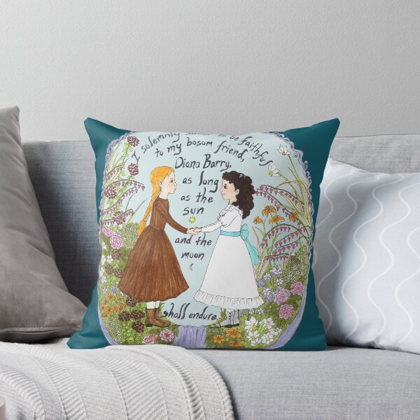 Anne & Diana Throw Pillow