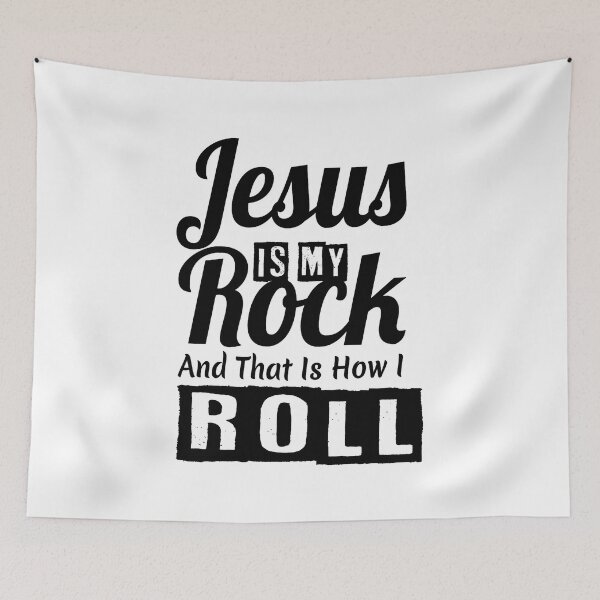 Item preview, Jesus Is My Rock And That Is How I Roll designed and sold by Zklag.
