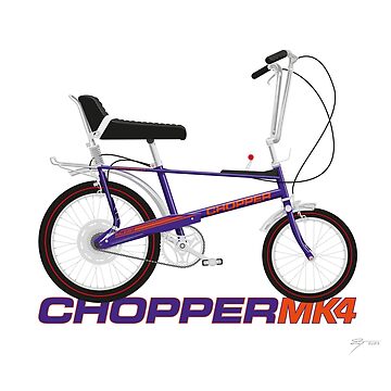 Purple chopper store bike