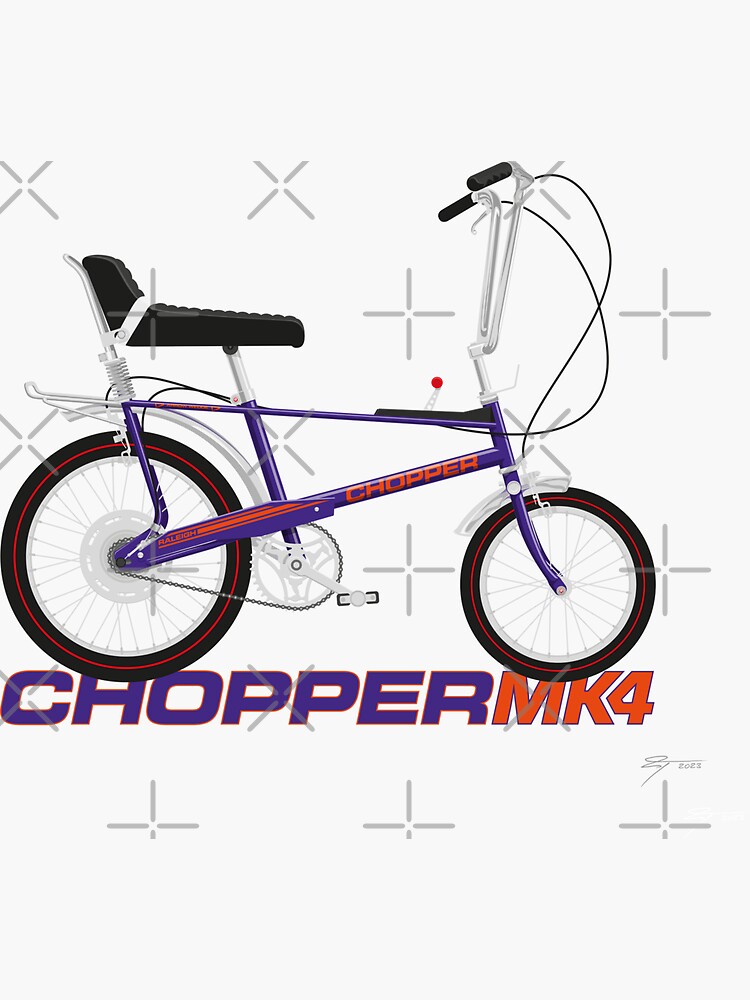 Raleigh Chopper Mk4 Sticker for Sale by Tunstall Redbubble