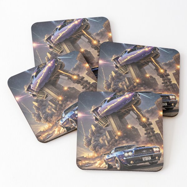 Item preview, Cyber punk muscle car designed and sold by Artistic canvas store.
