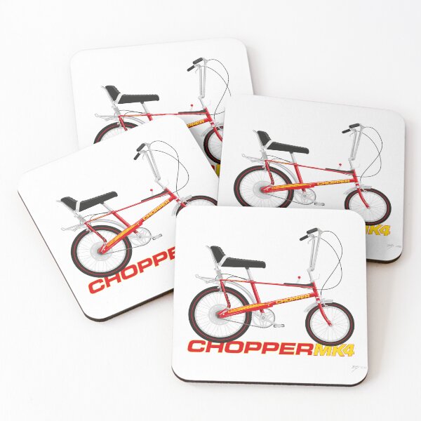 Item preview, Raleigh Chopper Mk4 Red designed and sold by Tunstall Illustration.
