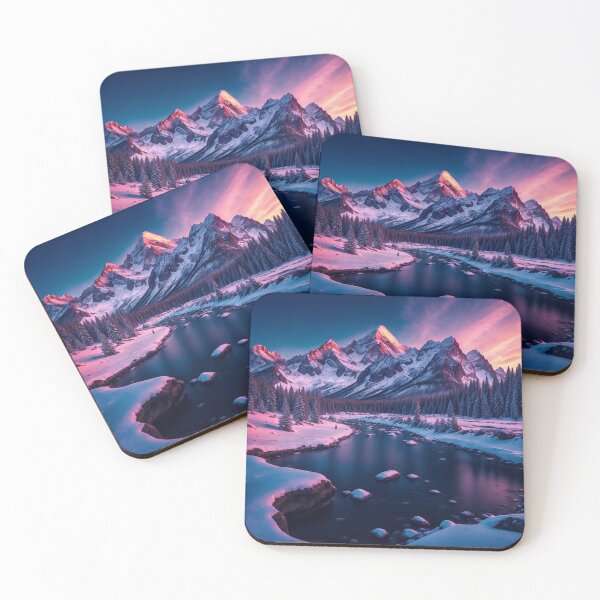 Item preview, Rocky Mountain Landscapes with Snow-Capped Peaks, Ai Generated Art designed and sold by AiGens.