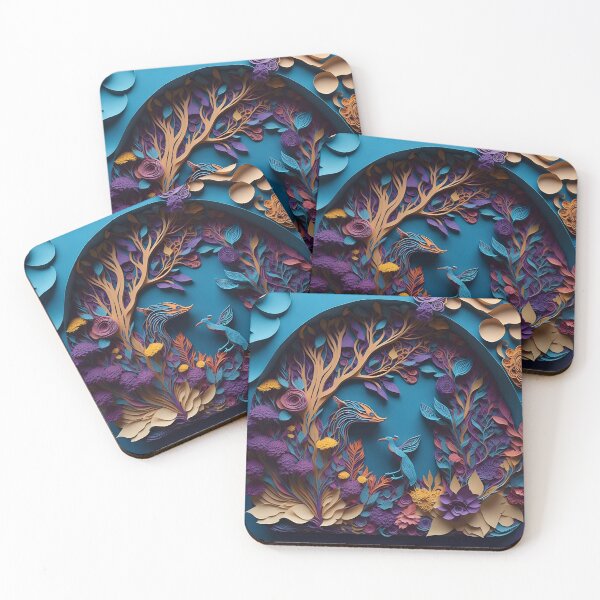 Item preview, Flight of Fantasia: Multidimensional Paper Cut Magic with Majestic Birds designed and sold by Ceemko's Vintage Corner.