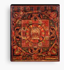 Buddhist Kwan Yin Mandala of Compassion Canvas Print