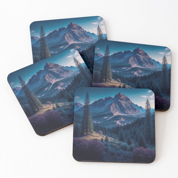 Item preview, Rocky Mountain landscapes with dense forests, Ai Generated Art designed and sold by AiGens.