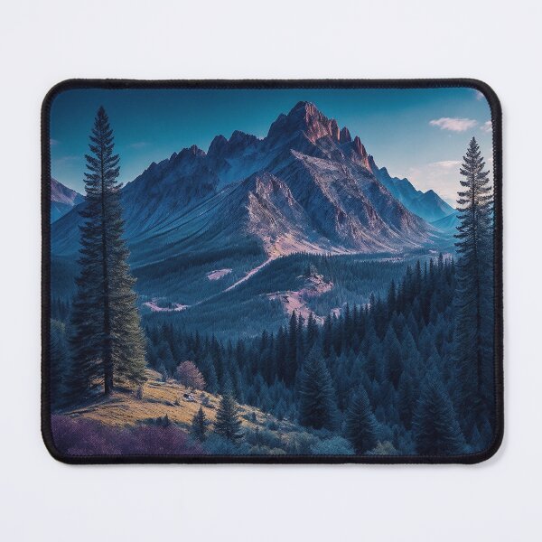 Item preview, Rocky Mountain landscapes with dense forests, Ai Generated Art designed and sold by AiGens.