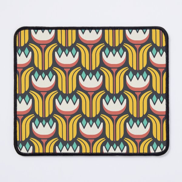 Item preview, KF 0043 D - Retro Vintage Tulip Flower Minimalist 70s Modern Geometric Floral Pattern designed and sold by KhakiFinch.