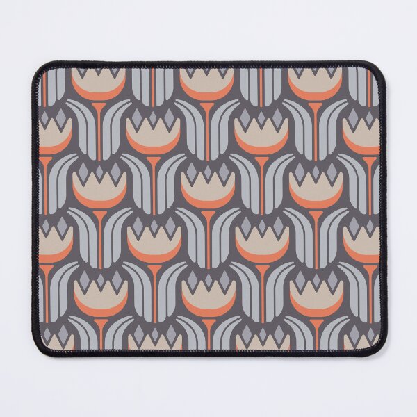 Item preview, KF 0043 F - Retro Vintage Tulip Flower Minimalist 70s Modern Geometric Floral Pattern designed and sold by KhakiFinch.
