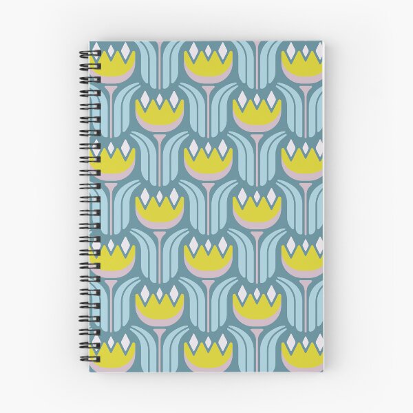 Item preview, KF 0043 H - Retro Vintage Tulip Flower Minimalist 70s Modern Geometric Floral Pattern designed and sold by KhakiFinch.