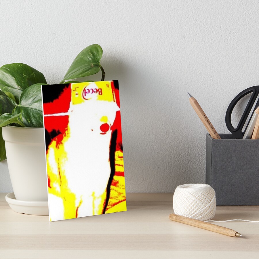 "Becel dog deep fried meme" Art Board Print by Dontaskmuch Redbubble