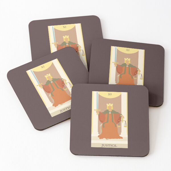 Artikelvorschau, Gerechtigkeit Tarot Karte entworfen und verkauft von wisemagpie.
