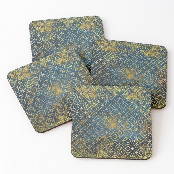 Item preview, Create Magic Everyday Golden Geometric Pattern designed and sold by artbybiyan.