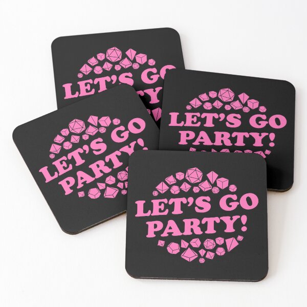 Item preview, Lets Go Party Hot Pink Dice designed and sold by pixeptional.