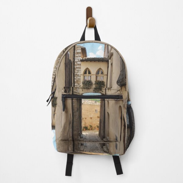 Item preview, Walkway with Two Gothic Windows in a Narrow Alley of Spello designed and sold by EpicVistas.