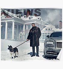 Drake mit Hund Ansichten Tapisserie Poster