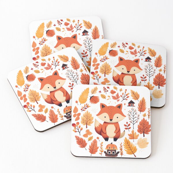 Item preview, Fall Fox Autumn Leaves Design designed and sold by FrostyDigitalJ.