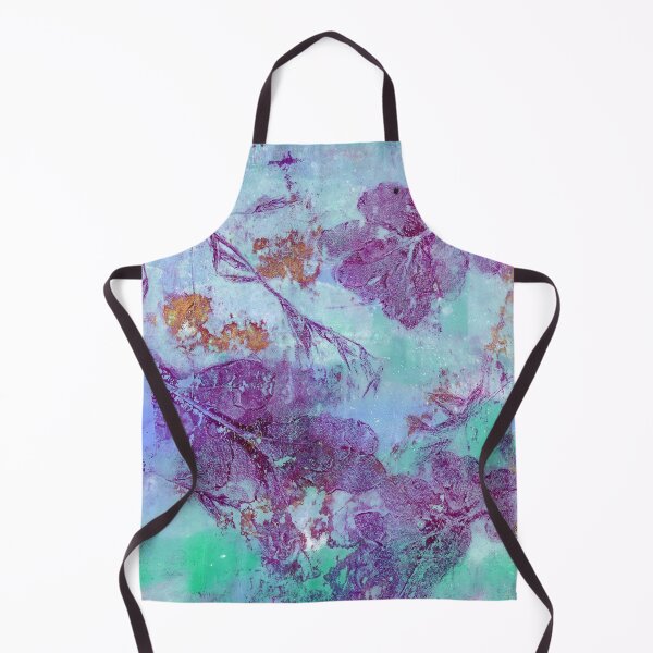 Item preview, Purple Oak Tree Leaves Abstract Pulled Painting Print designed and sold by JoanneHerrmann.