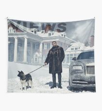 Drake with Dog Views Tapestry Wall Tapestry