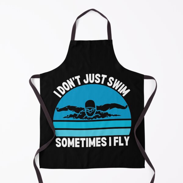 Item preview, I don't just swim sometimes I fly - butterfly swimmer designed and sold by EvergreenWhimsy.