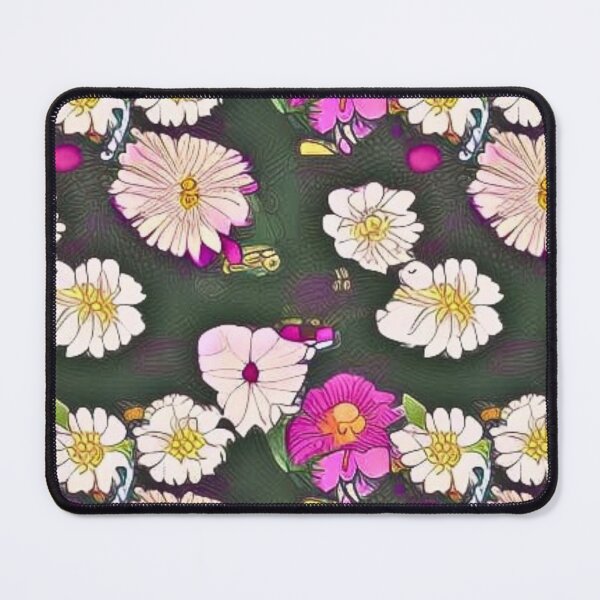 Item preview, Dark 70's/90's Inspired by Wallpaper Floral Pattern, Flowers and Nature Art designed and sold by UmamibyKristi.