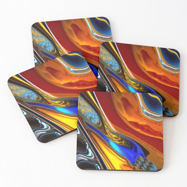 Item preview, orange and blue waves designed and sold by Apple-and-Tree.