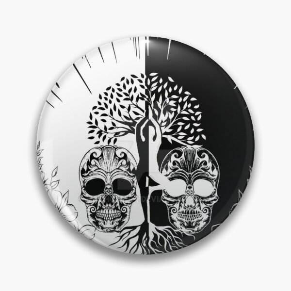 Item preview, Skull Black And White Tree Of Life designed and sold by LeefCreations.