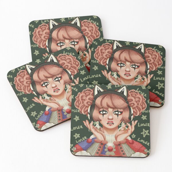 Item preview, Clown girl with headphones designed and sold by GiezaDesign.