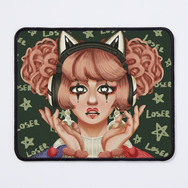 Item preview, Clown girl with headphones designed and sold by GiezaDesign.