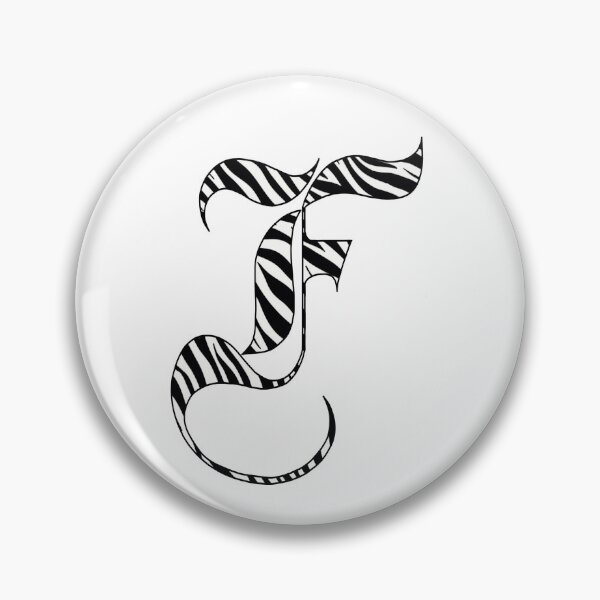 Item preview, LETTER F ZEBRA GOTHIC STYLE designed and sold by buffi13.