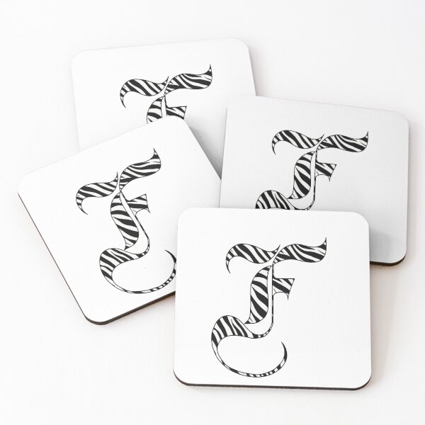 Item preview, LETTER F ZEBRA GOTHIC STYLE designed and sold by buffi13.